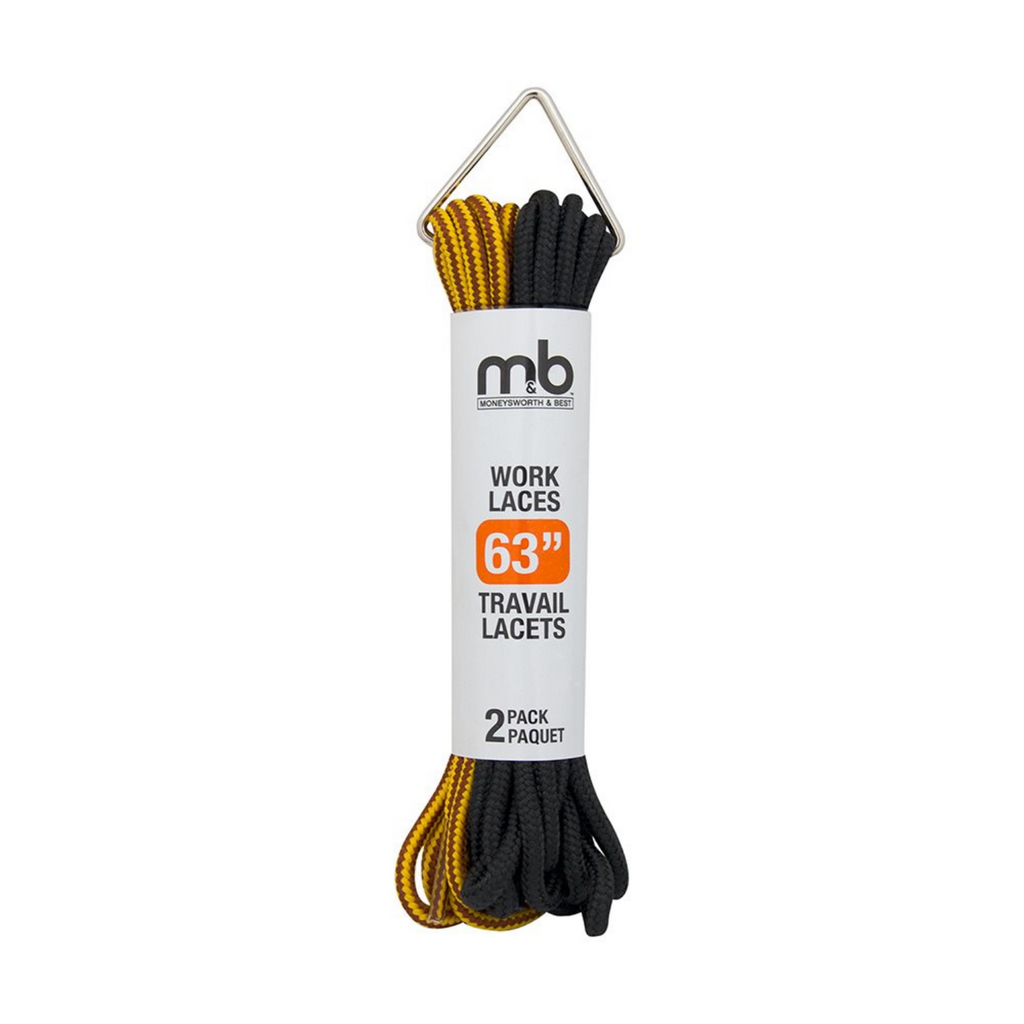63" Work Boot Round Laces - 2 PK - L23928